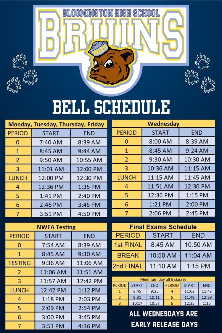 bell schedule 